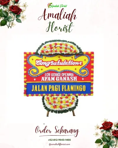 Bunga Papan Congratulation di Bandarharjo